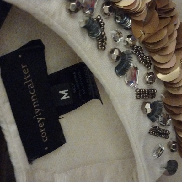 🔥BOGO 50%💥 COREY LYNN CALTER size Medium Angora Sweater Ivory - Picture 3 of 12